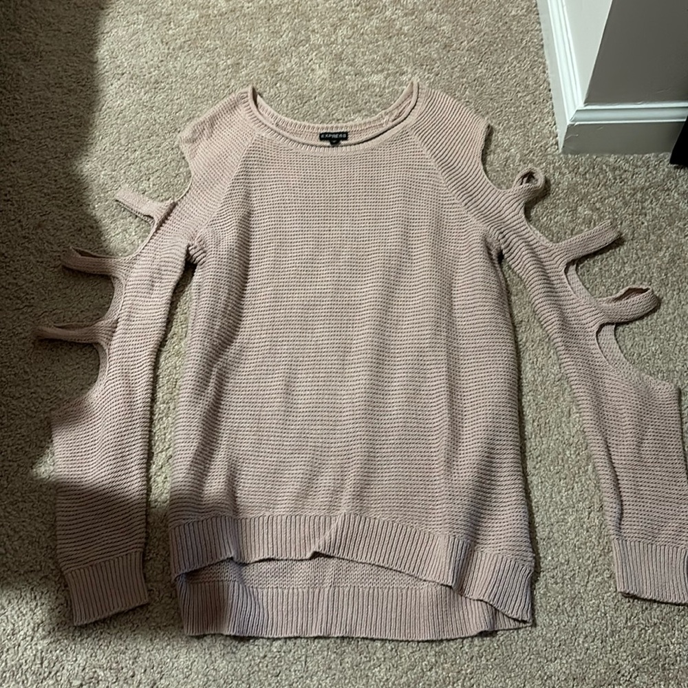 Medium light pink express sweater
